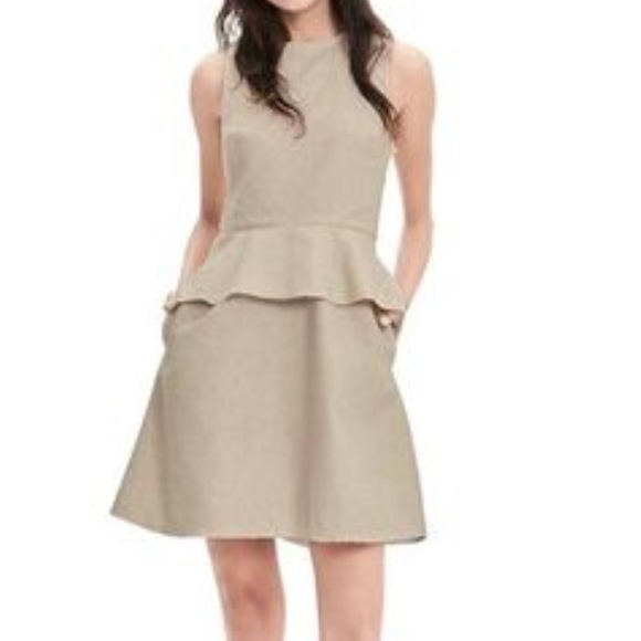 banana republic peplum dress